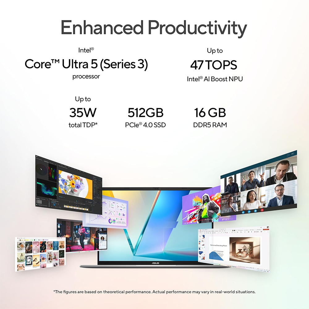 ASUS VIVOBOOK S16 (CORE ULTRA 5 325/16GB/512 SSD/W11/MSO24/16"/OLED) (S3607AA-SH087WS) SILVER LAPTOP 2 ASUS VIVOBOOK S16 (CORE ULTRA 5 325/16GB/512 SSD/W11/MSO24/16"/OLED) (S3607AA-SH087WS) SILVER LAPTOP