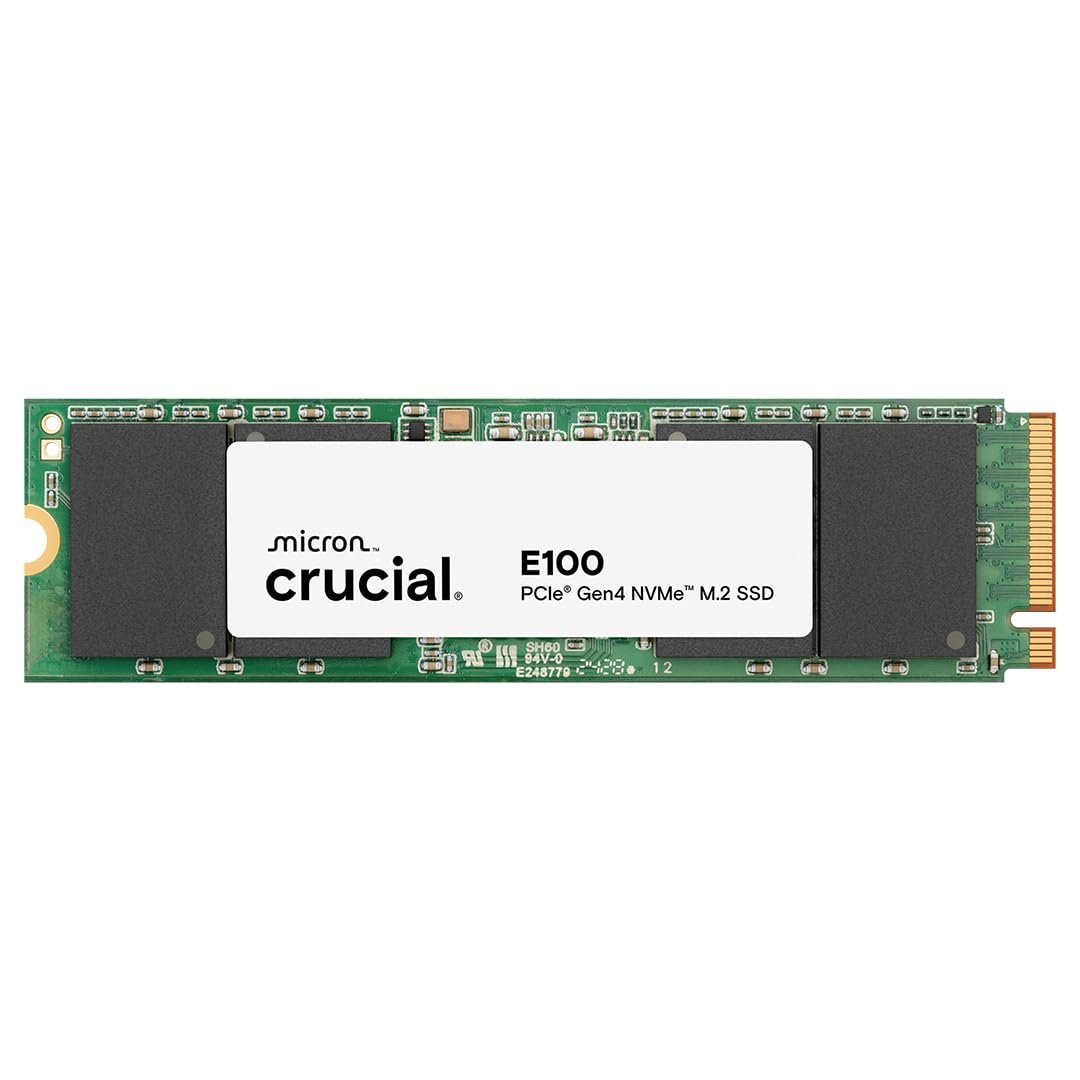 CRUCIAL E100 SSD 1TB M.2 NVME INTERNAL SSD 1 CRUCIAL E100 SSD 1TB M.2 NVME INTERNAL SSD