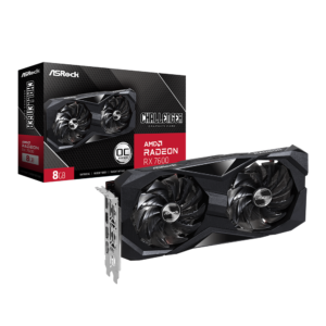 ASROCK RX 7600 CHALLENGER 8GB OC GRAPHICS CARD