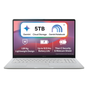 ASUS CHROMEBOOK (N50/8GB/128 SSD/15.6") (CX1505CTA-S70293) GRAY LAPTOP