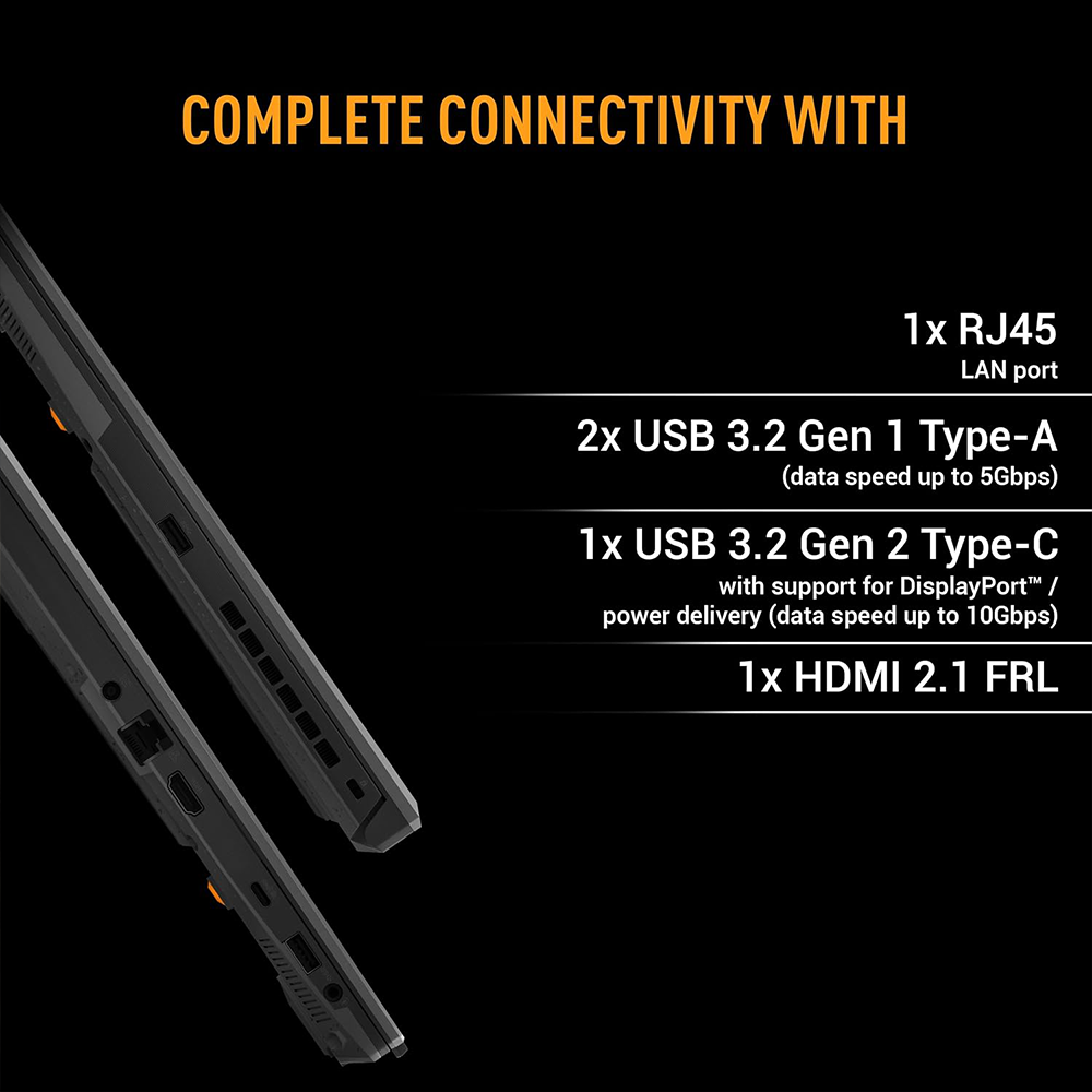 ASUS TUF GAMING F16 (CORE 5 205H/16GB/512 SSD/W11/MSO24/ 6 RTX3050/16"/BLIT) (FX607VJR-TU325WS) BLACK LAPTOP 4 ASUS TUF GAMING F16 (CORE 5 205H/16GB/512 SSD/W11/MSO24/ 6 RTX3050/16"/BLIT) (FX607VJR-TU325WS) BLACK LAPTOP