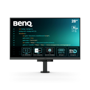 BENQ RD280UA 28.2” 4K+ 3840X2560 3:2 SPECIAL RATIO PROGRAMMING MONITOR WITH ERGO-ARM AND BACKLIGHT
