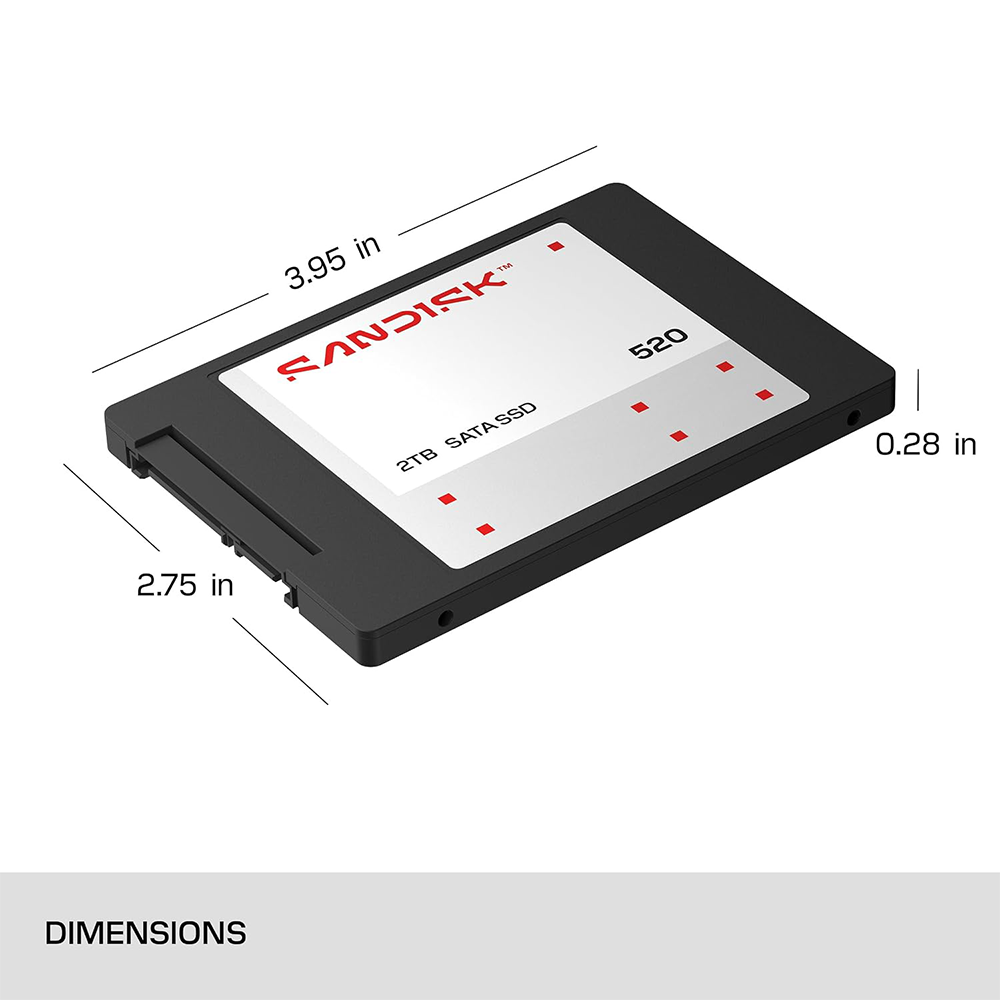 SANDISK 520 SATA SSD 500GB 2 SANDISK 520 SATA SSD 500GB