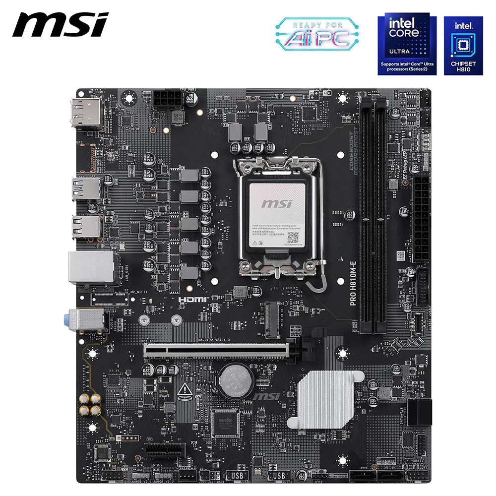 MSI PRO H810M-E DDR5 M-ATX MOTHERBOARD 2 MSI PRO H810M-E DDR5 M-ATX MOTHERBOARD