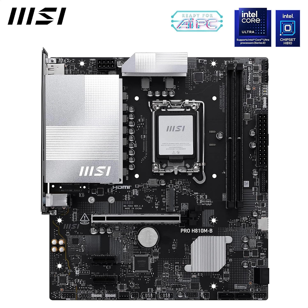 MSI PRO H810M-B DDR5 M-ATX MOTHERBOARD 2 MSI PRO H810M-B DDR5 M-ATX MOTHERBOARD