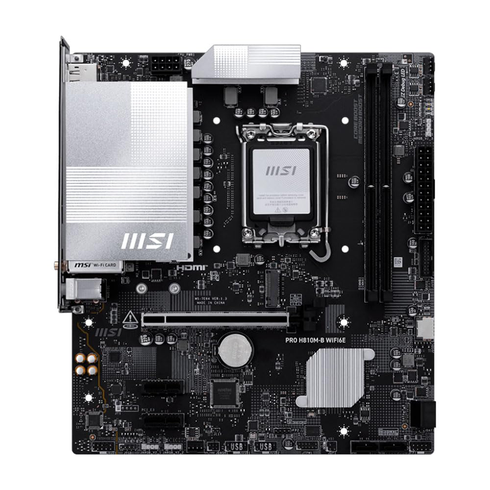 MSI PRO H810M-B WIFI6E DDR5 M-ATX MOTHERBOARD 2 MSI PRO H810M-B WIFI6E DDR5 M-ATX MOTHERBOARD