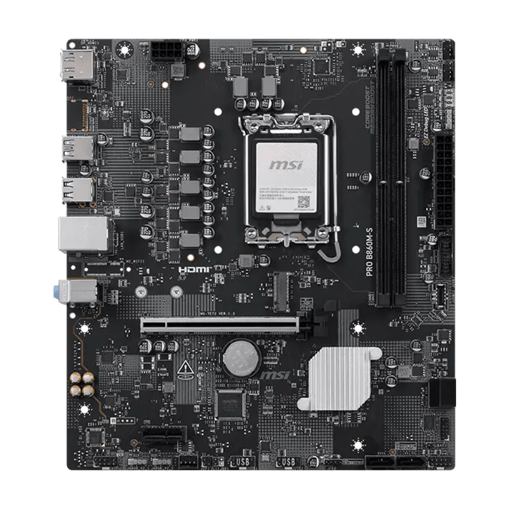 MSI PRO B860M-S M-ATX MOTHERBOARD 2 MSI PRO B860M-S M-ATX MOTHERBOARD