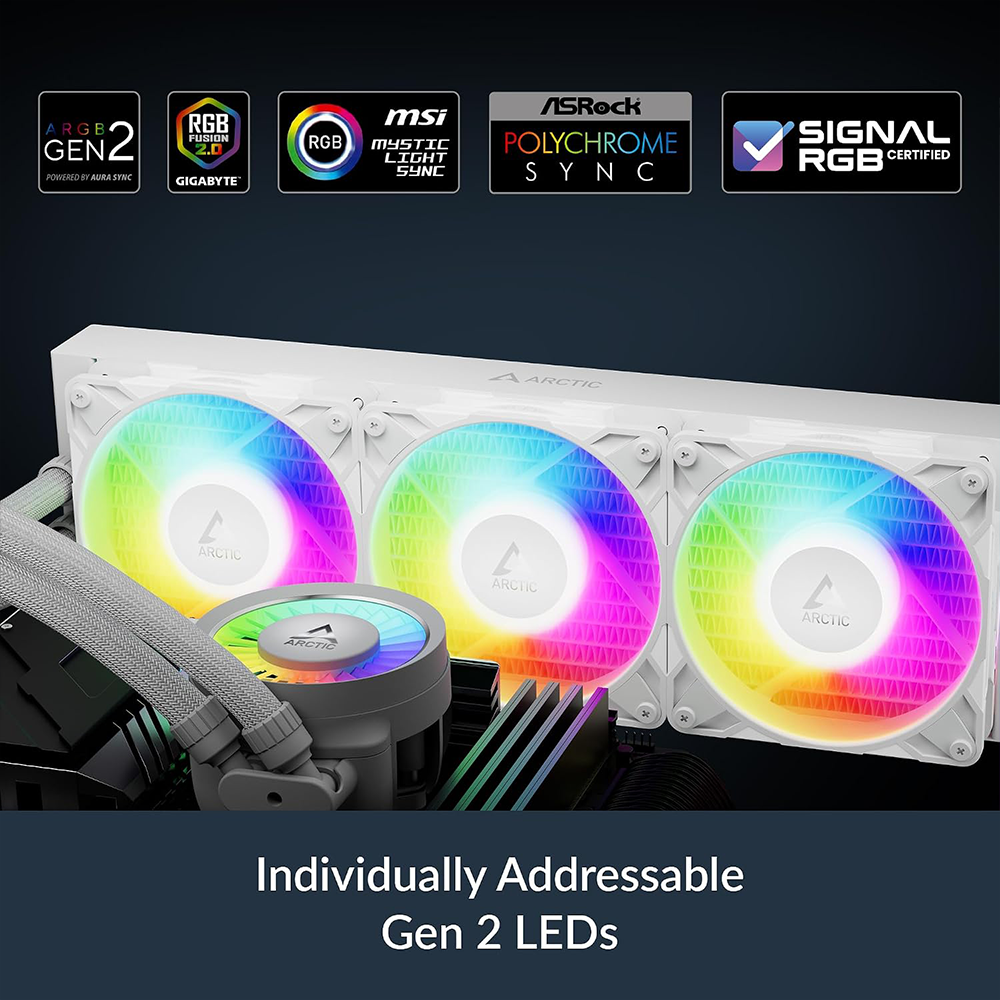 ARCTIC LIQUID FREEZER III PRO 360 ARGB WHITE CPU LIQUID COOLER 3 ARCTIC LIQUID FREEZER III PRO 360 ARGB WHITE CPU LIQUID COOLER