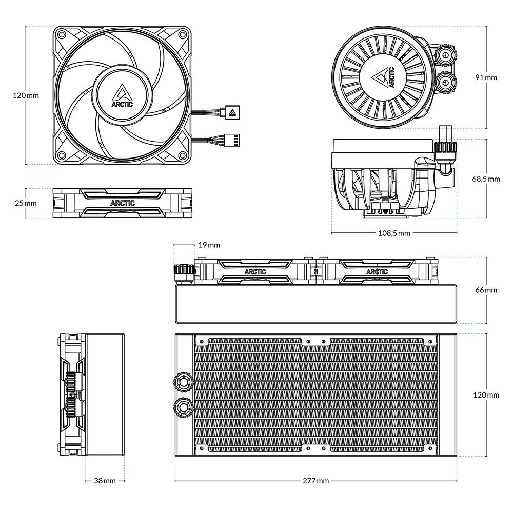ARCTIC LIQUID FREEZER III PRO 240MM CPU LIQUID COOLER 3 ARCTIC LIQUID FREEZER III PRO 240MM CPU LIQUID COOLER