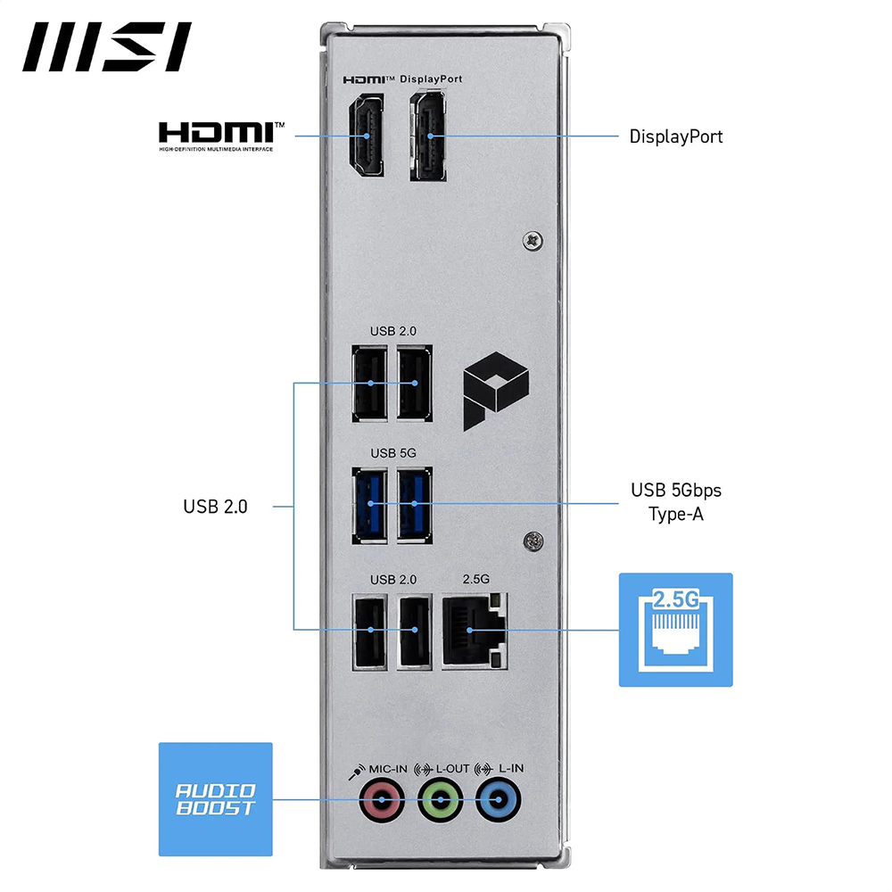 MSI PRO H810M-B DDR5 M-ATX MOTHERBOARD 3 MSI PRO H810M-B DDR5 M-ATX MOTHERBOARD
