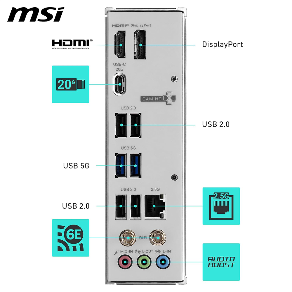 MSI H810M GAMING WIFI6E M-ATX MOTHERBOARD 3 MSI H810M GAMING WIFI6E M-ATX MOTHERBOARD