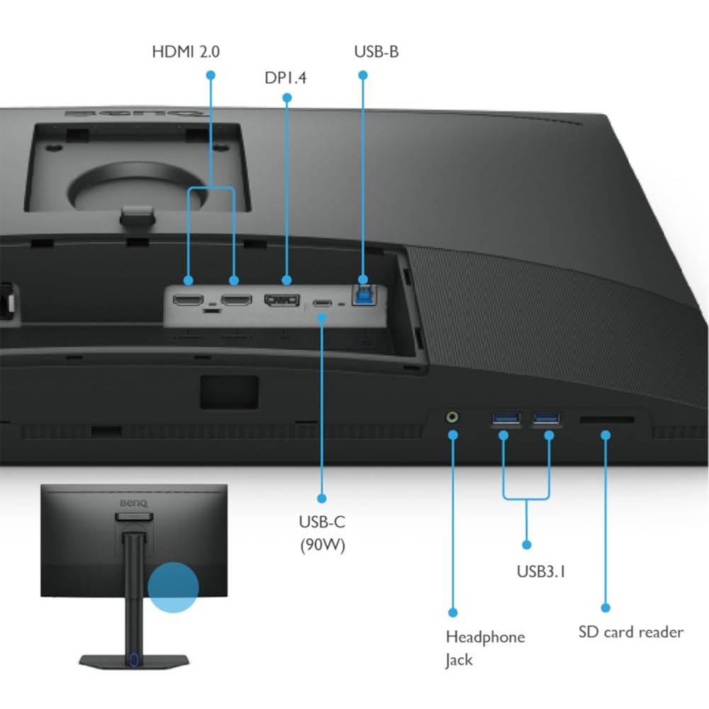 BENQ SW272U 27" PRO PHOTO&VIDEO EDITING MONITOR 5 BENQ SW272U 27" PRO PHOTO&VIDEO EDITING MONITOR