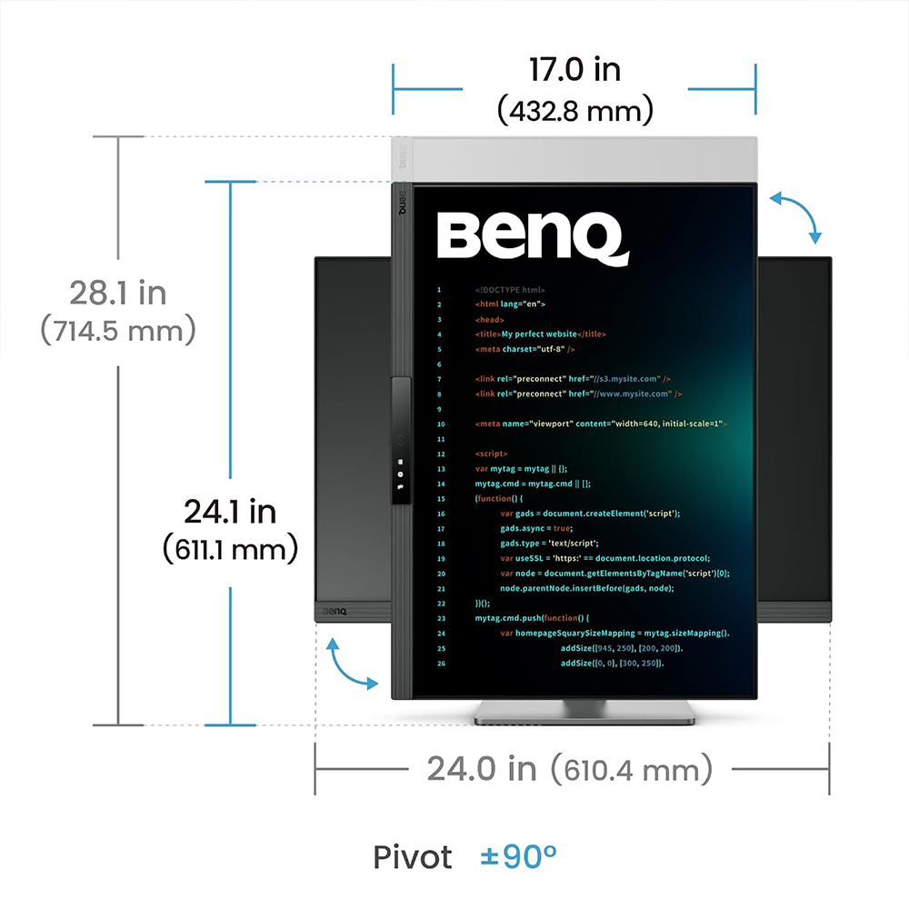 BENQ RD280UG 28.2” 4K+ 3840X2560 120HZ IPS PROGRAMMING MONITOR WITH BACKLIGHT 5 BENQ RD280UG 28.2” 4K+ 3840X2560 120HZ IPS PROGRAMMING MONITOR WITH BACKLIGHT